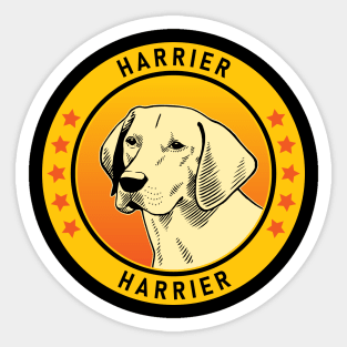Harrier Dog Portrait Sticker